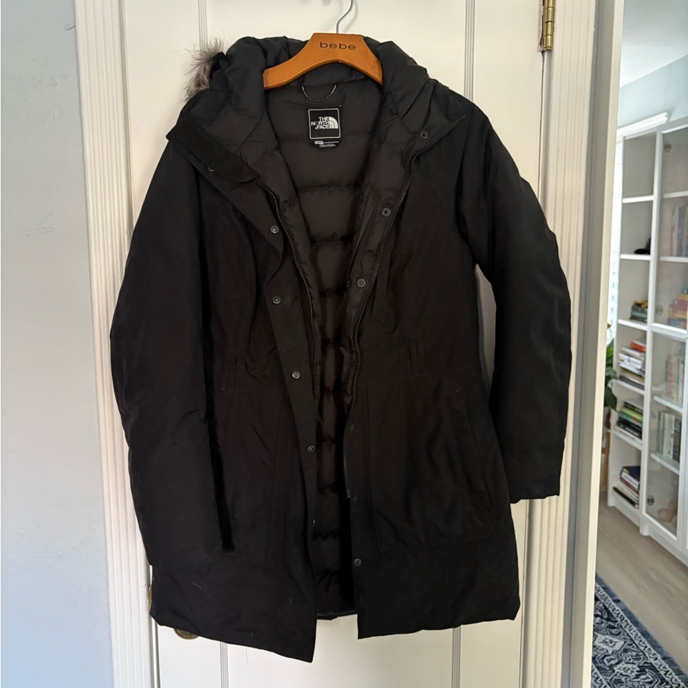 The North Face Fur Hooded Down Parka Coat